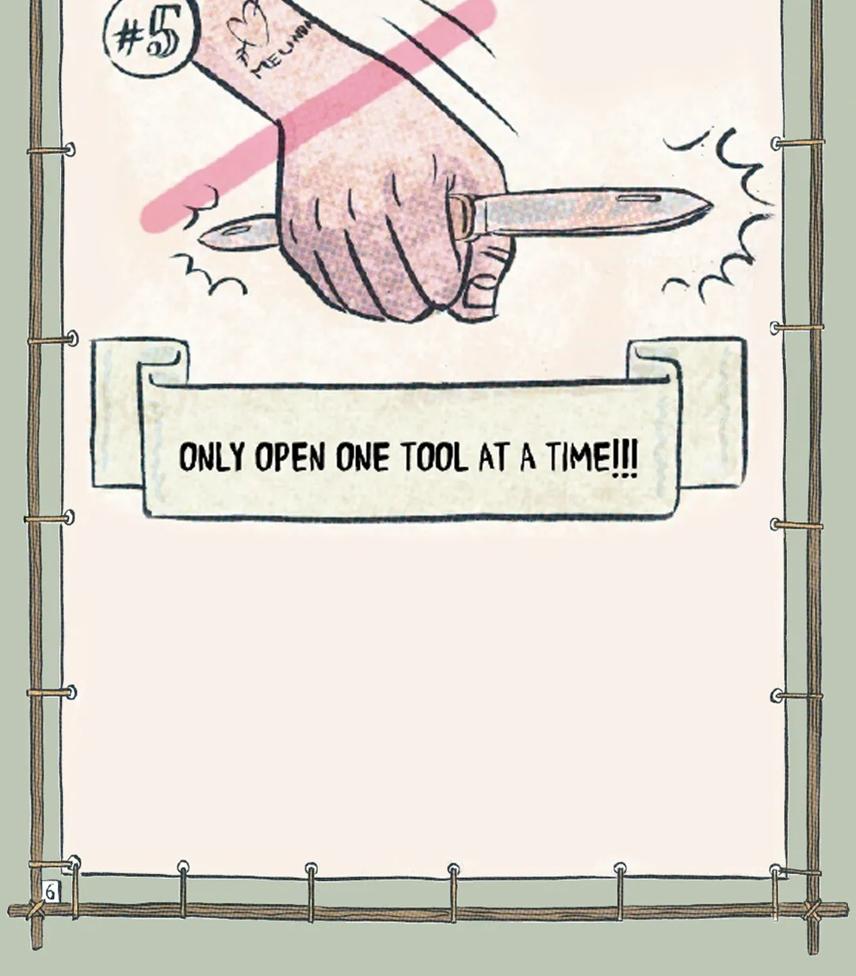 Only open one tool at a time