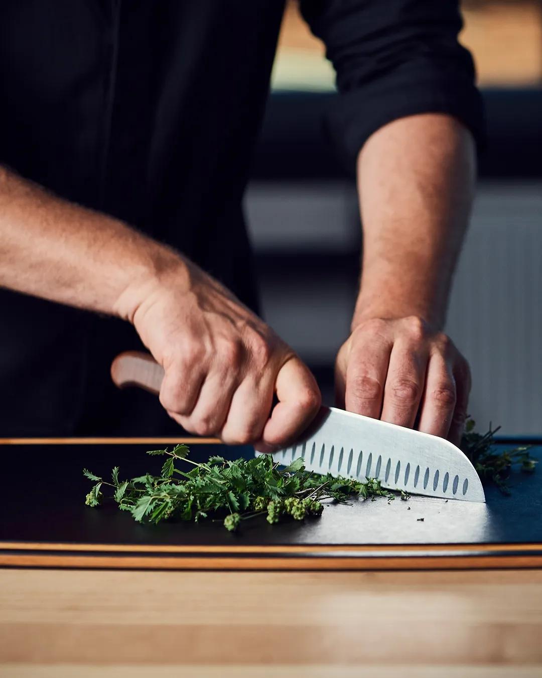 Wood Santoku Knife