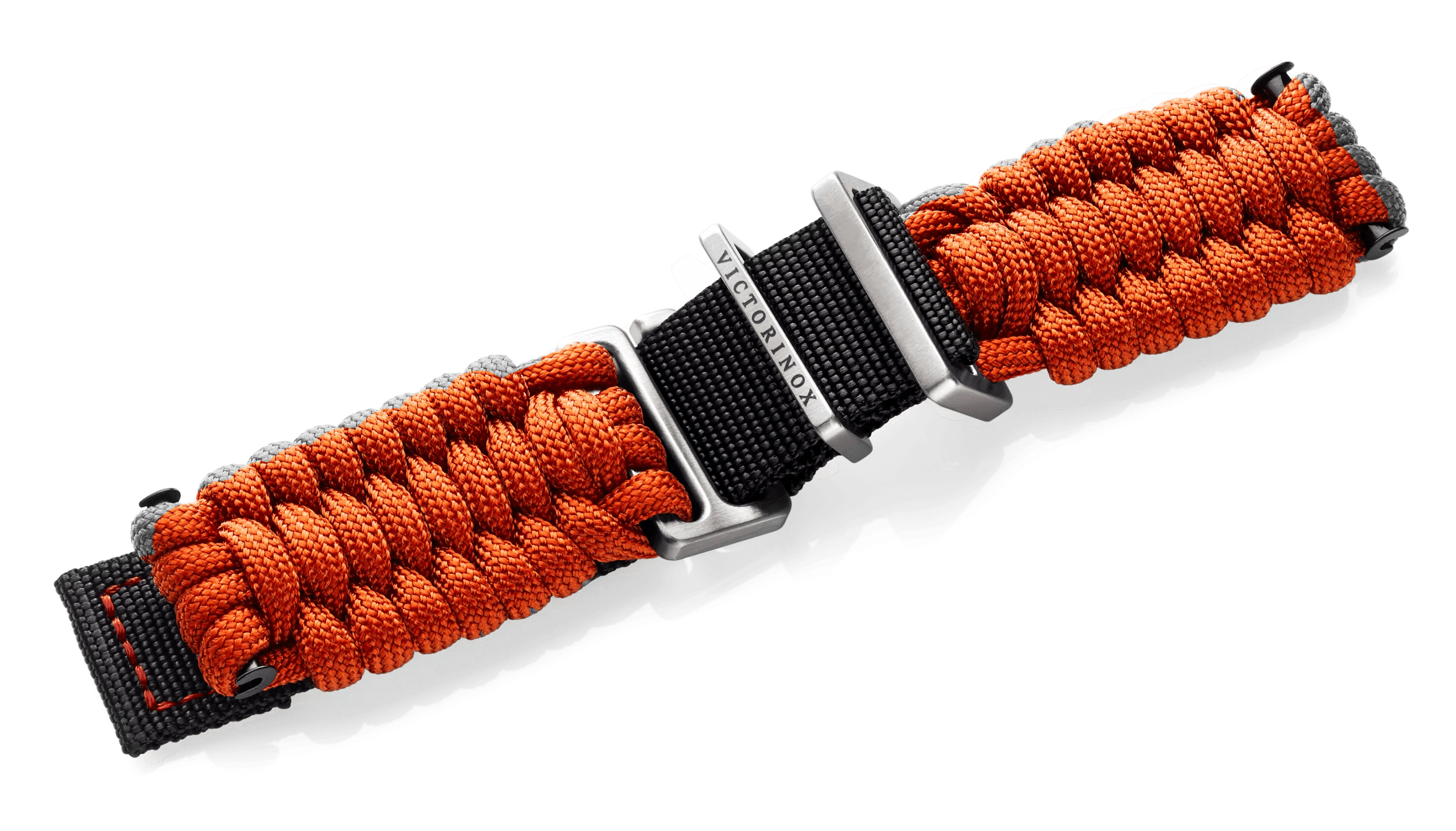 Victorinox Orange paracord strap with buckle in Orange paracord