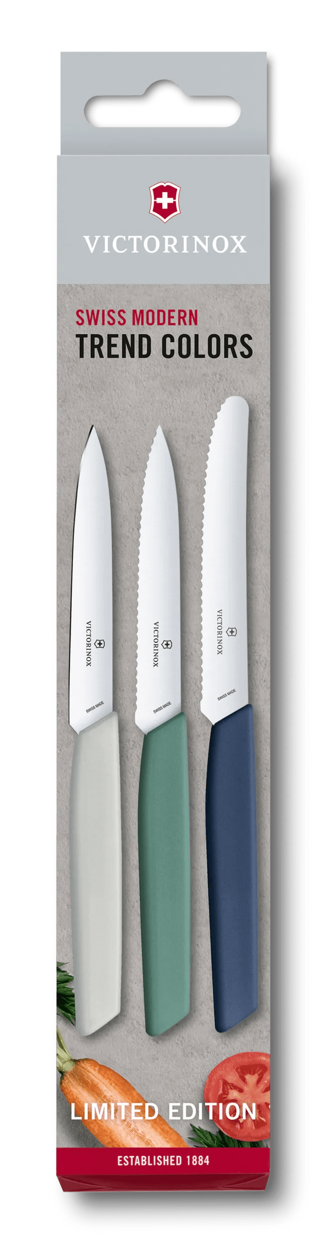 ハイパーナイフHK Cream 新品未使用 3個セット Victorinox スイスモダン パーリングナイフ 3Pセット Urban - 6.9096.3L1