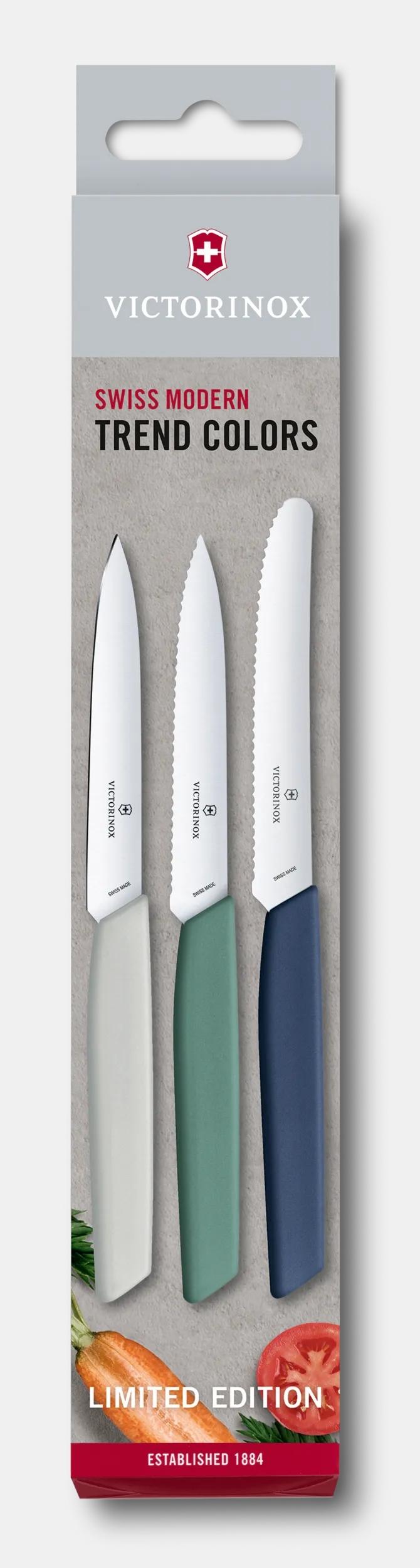Swiss Modern Paring Knife Set, 3 pieces - 6.9096.3L1