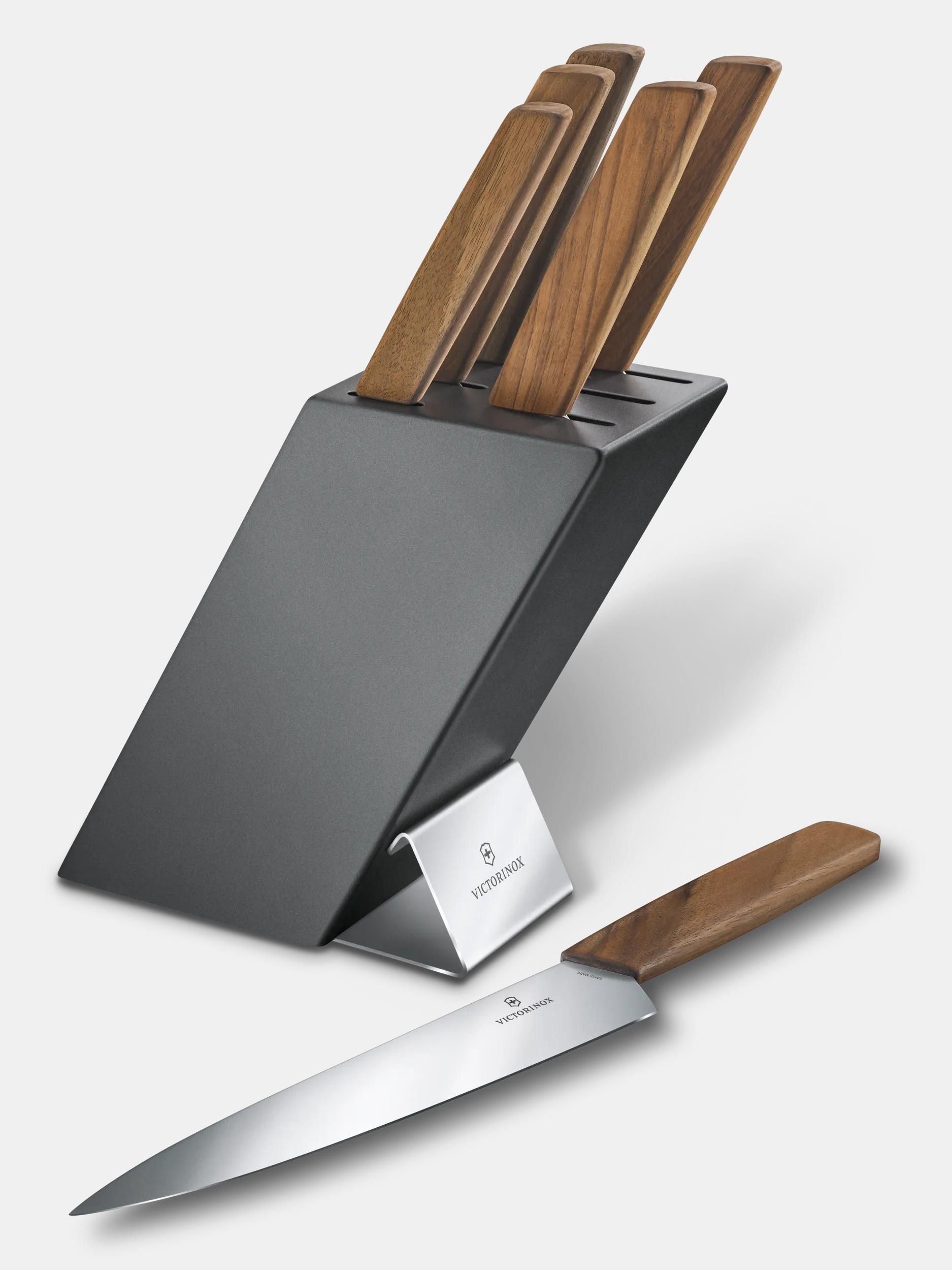 Modern Knife Block, 6 Pieces, 9 in - 6.7186.6