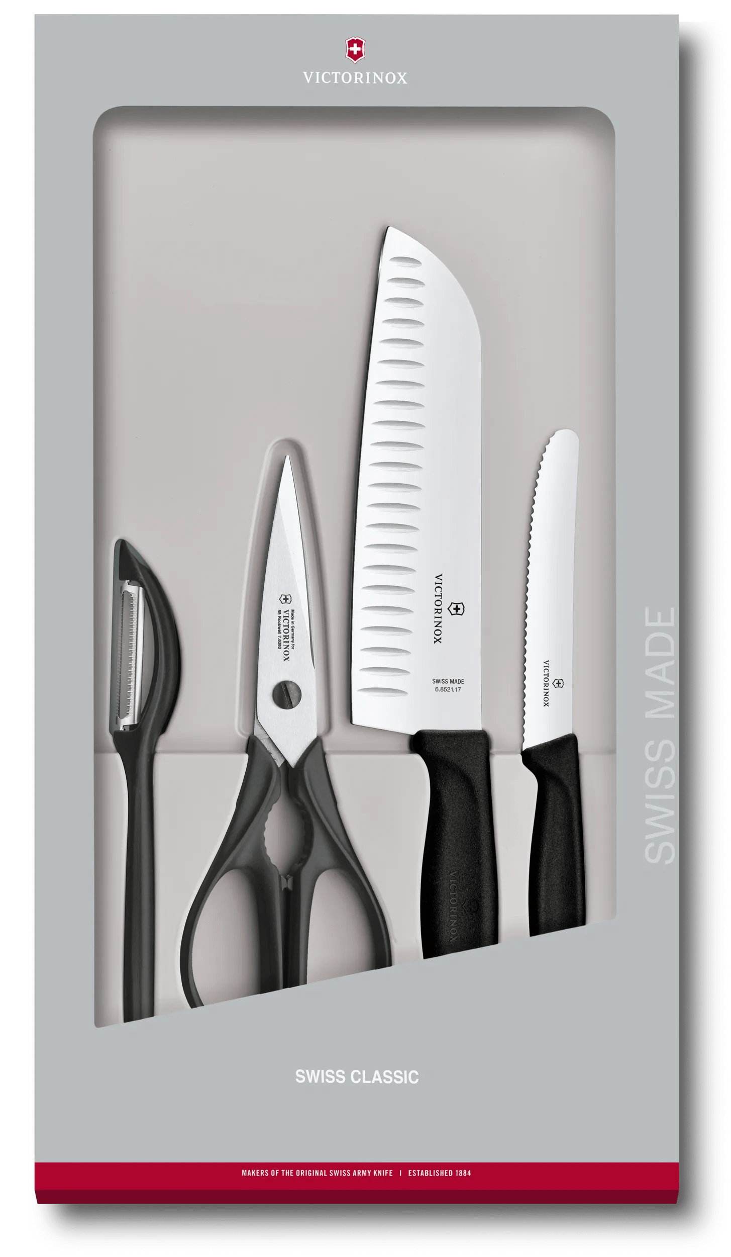 Victorinox Classic Kitchen Set, 4 pieces in Black - 6.7133.4G