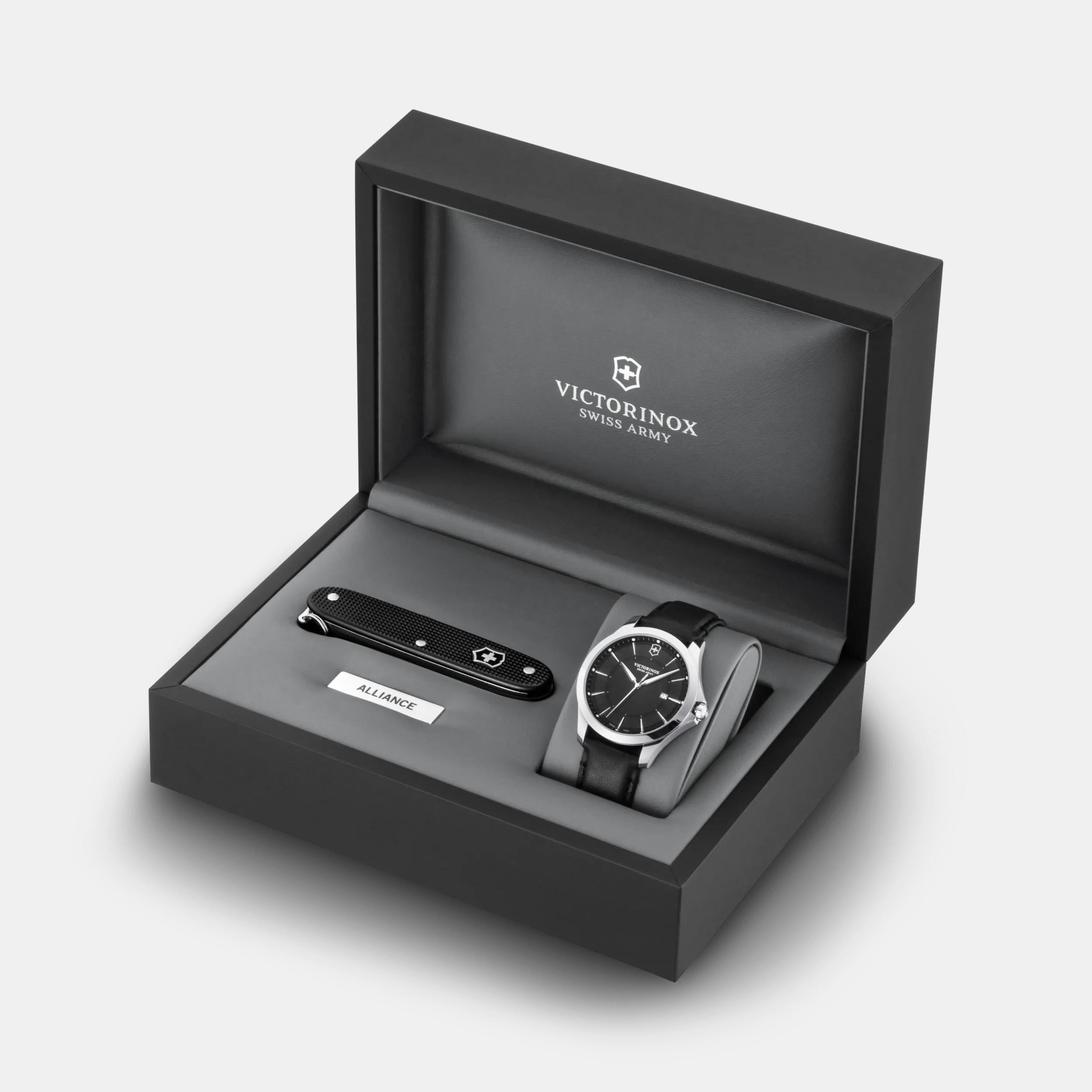 Victorinox Conjunto de relógio Alliance e canivete do exército