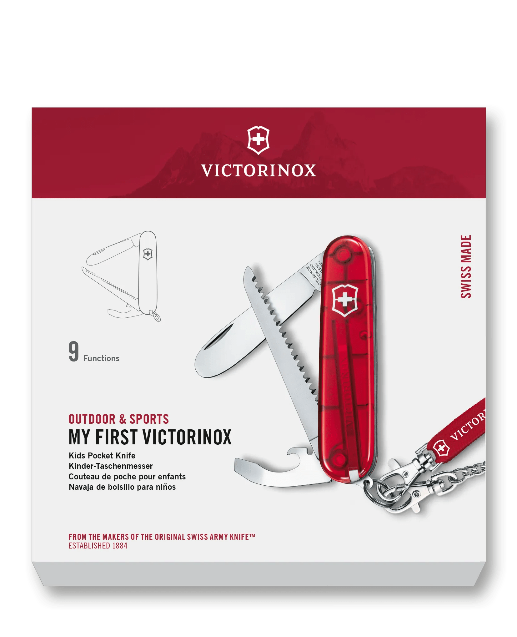 Victorinox My First Victorinox in red transparent - 0.2373.T