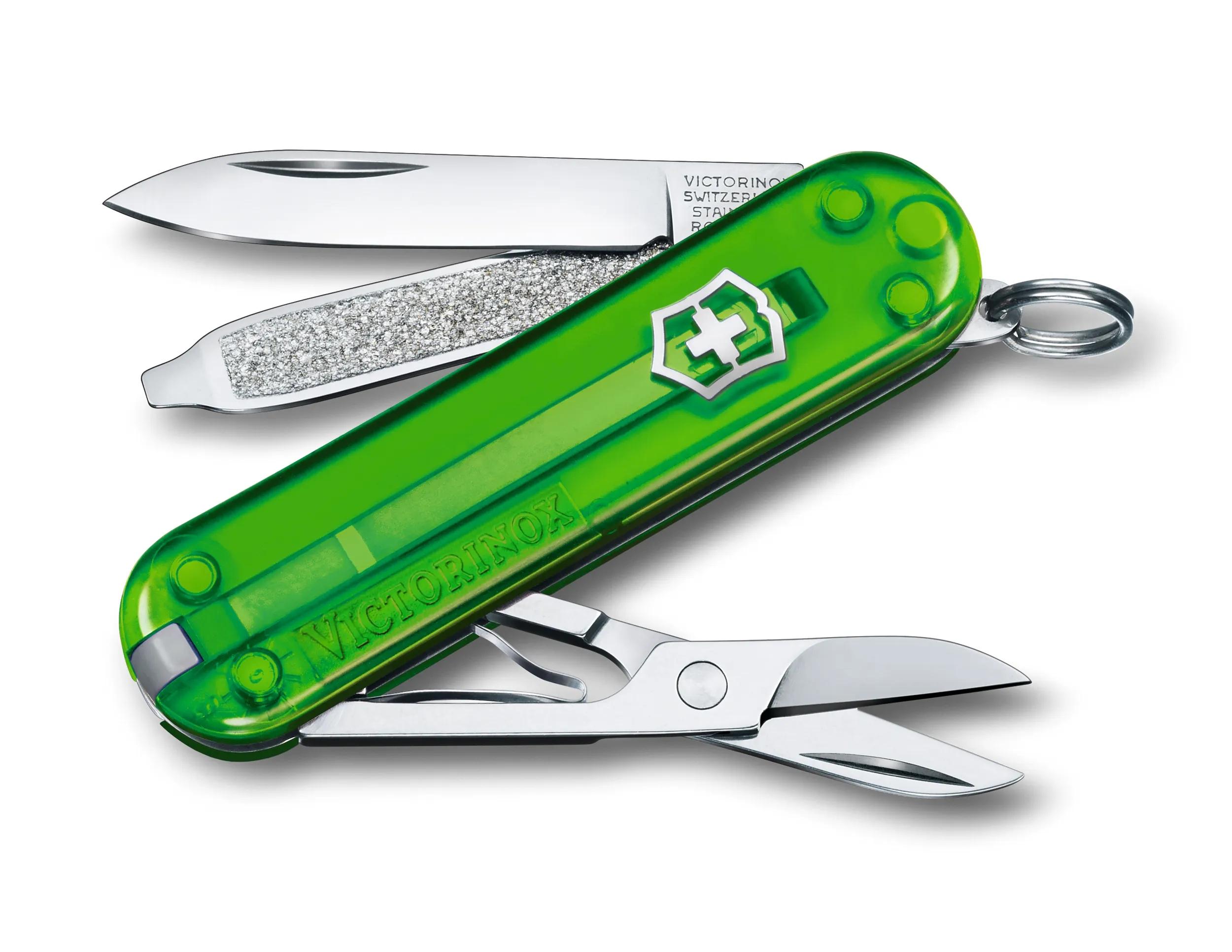 Victorinox Classic SD Transparent in Green Tea - 0.6223.T41G
