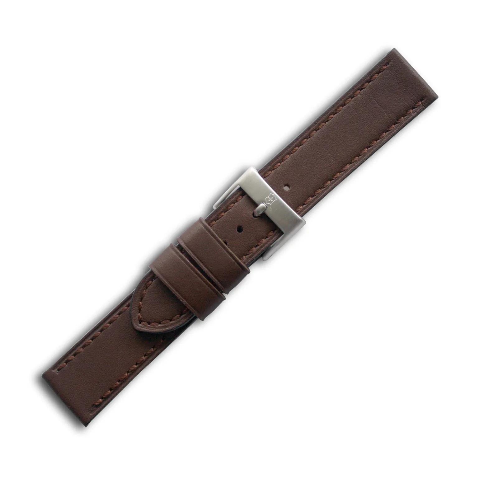 Chrono Classic - Brown Leather Strap with buckle - 21 mm - 003075