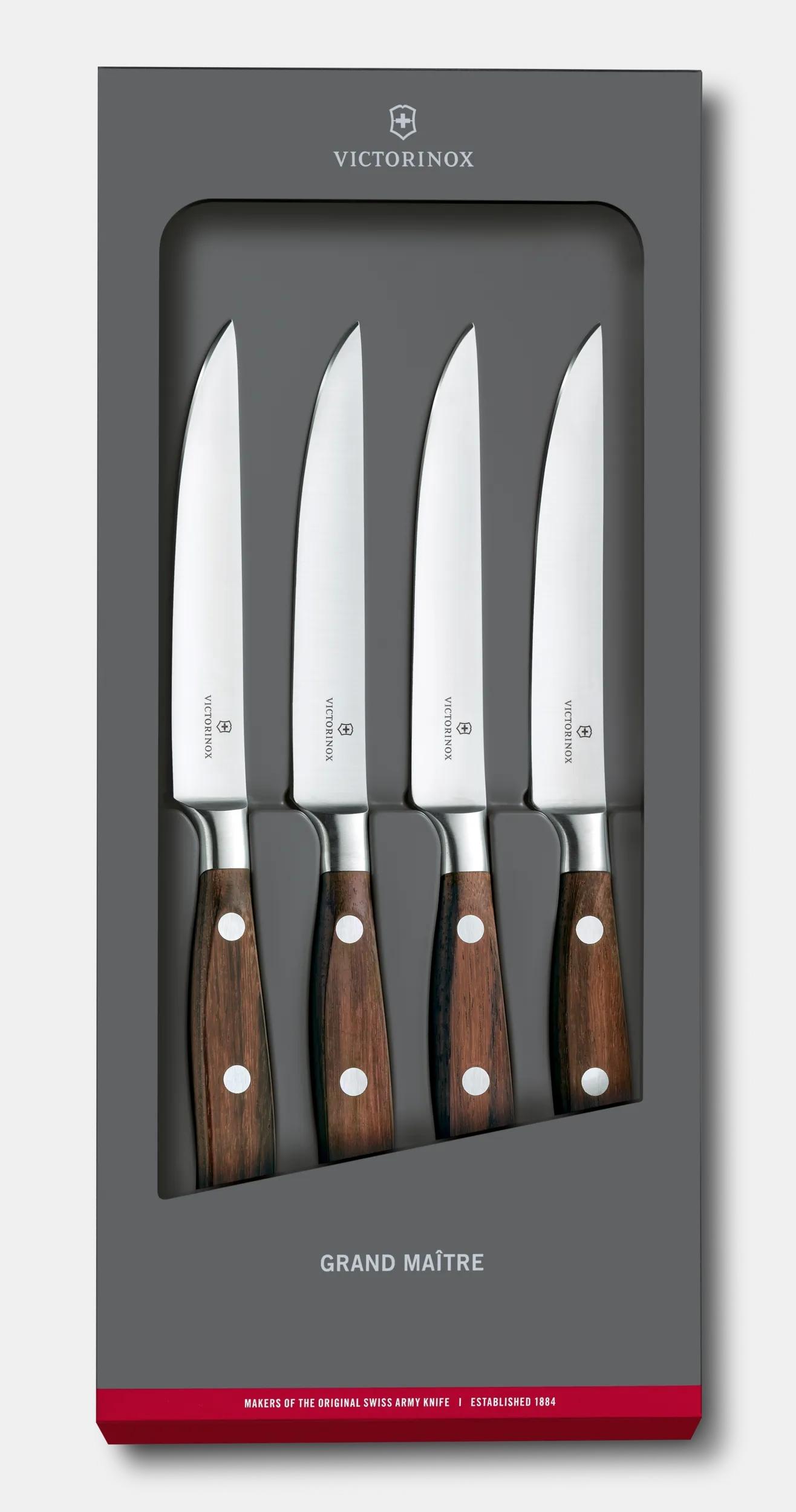 Victorinox Grand Maître Steak Knife Set, 4 pieces, 12 cm in