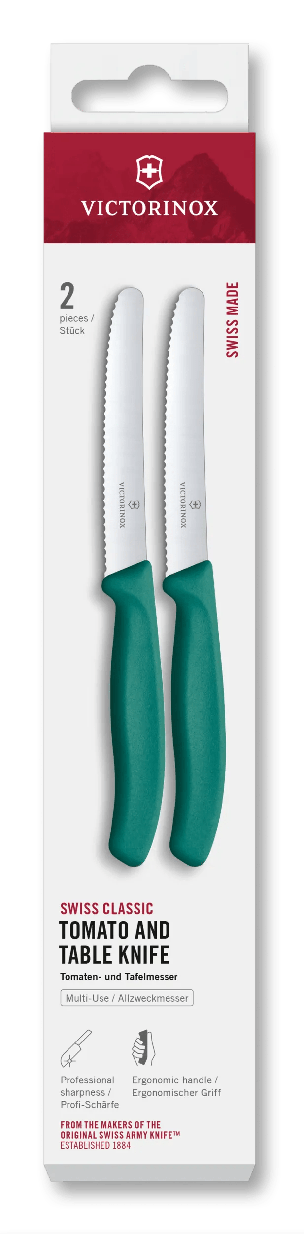 Victorinox Swiss Classic Tomato and Table Knife Set, 2 Pieces in