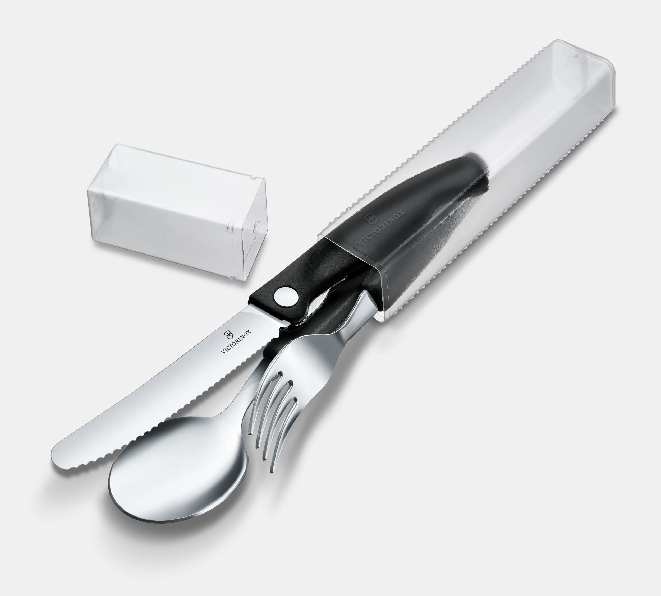 Victorinox Classic Picnic Set, 3 Pieces, 11 cm in Black - 6.7193.3F