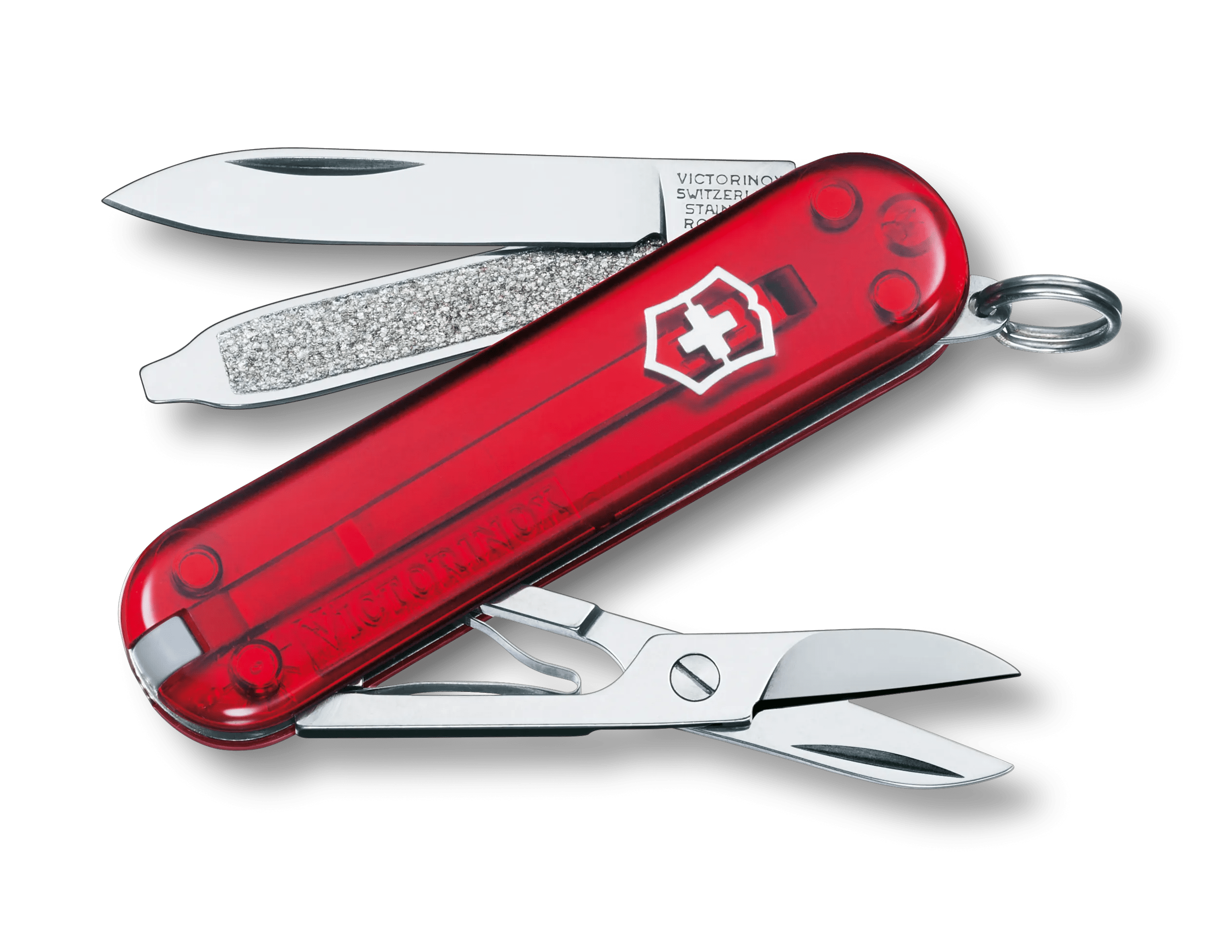 Victorinox Classic SD Printed in red transparent - 0.6223.T