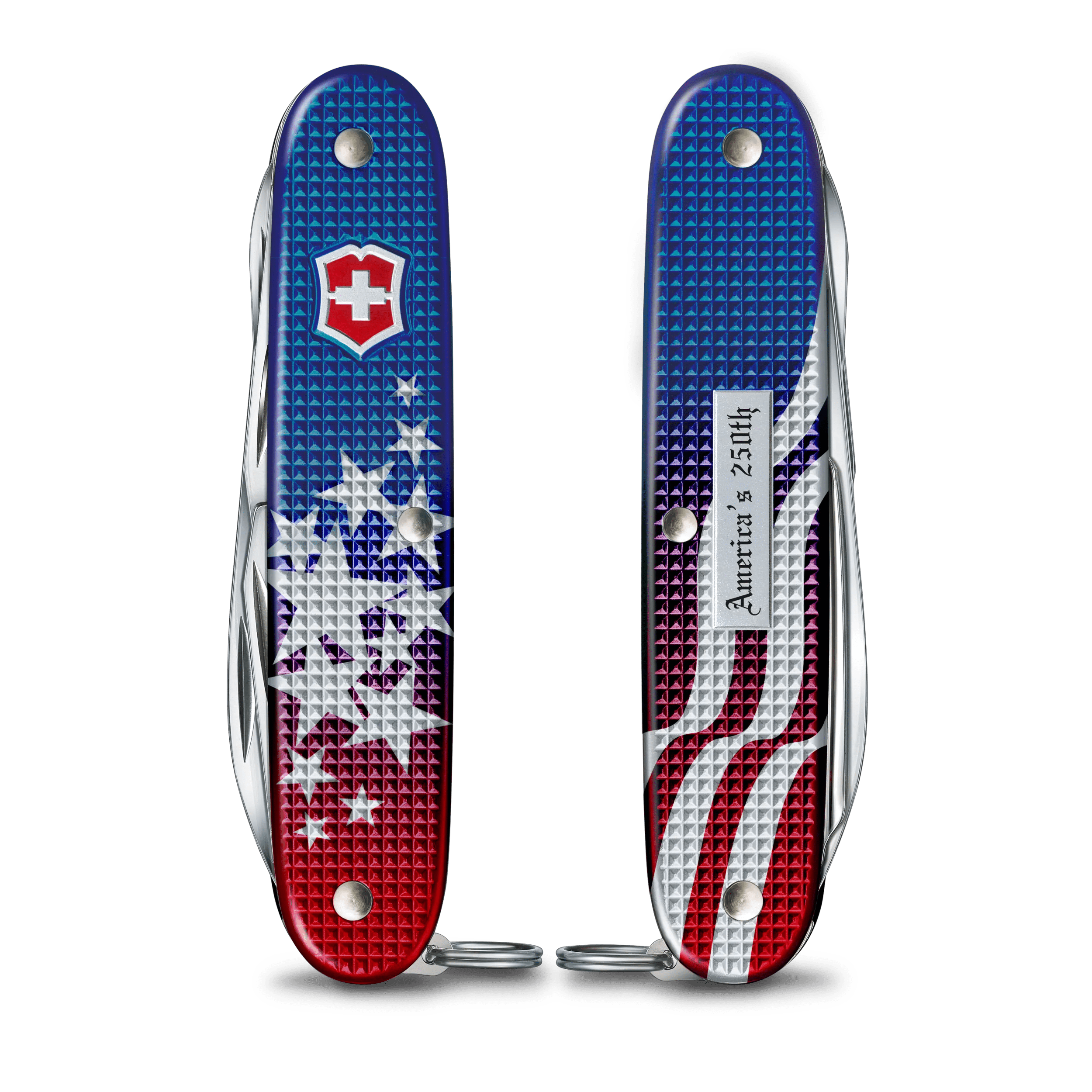 Victorinox Pioneer X Alox Limited Edition USA 250 in Blue-red