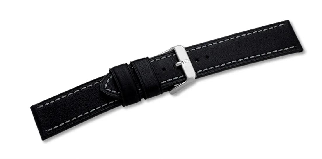 Leather strap black with buckle Alpnach Chrono 7750 - 003279