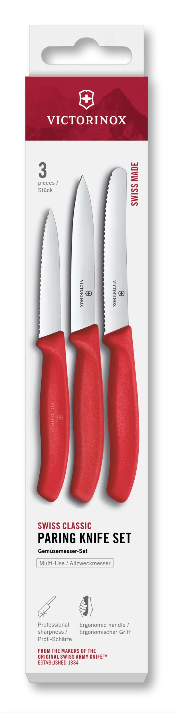 Victorinox スイスクラシック パーリングナイフセット 3ピース, 11 cm