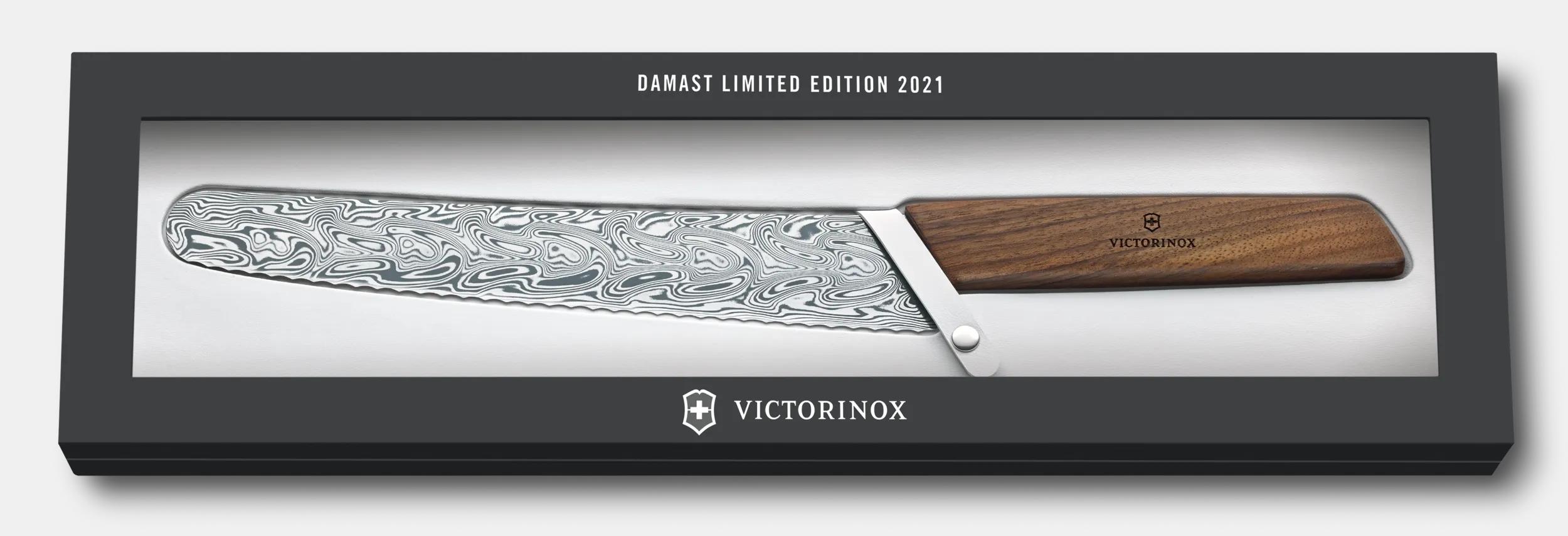 Couteau &agrave; pain et pour p&acirc;tissiers Swiss Modern Damast Limited Edition&nbsp;2021, 22 cm - 6.9070.22WJ21