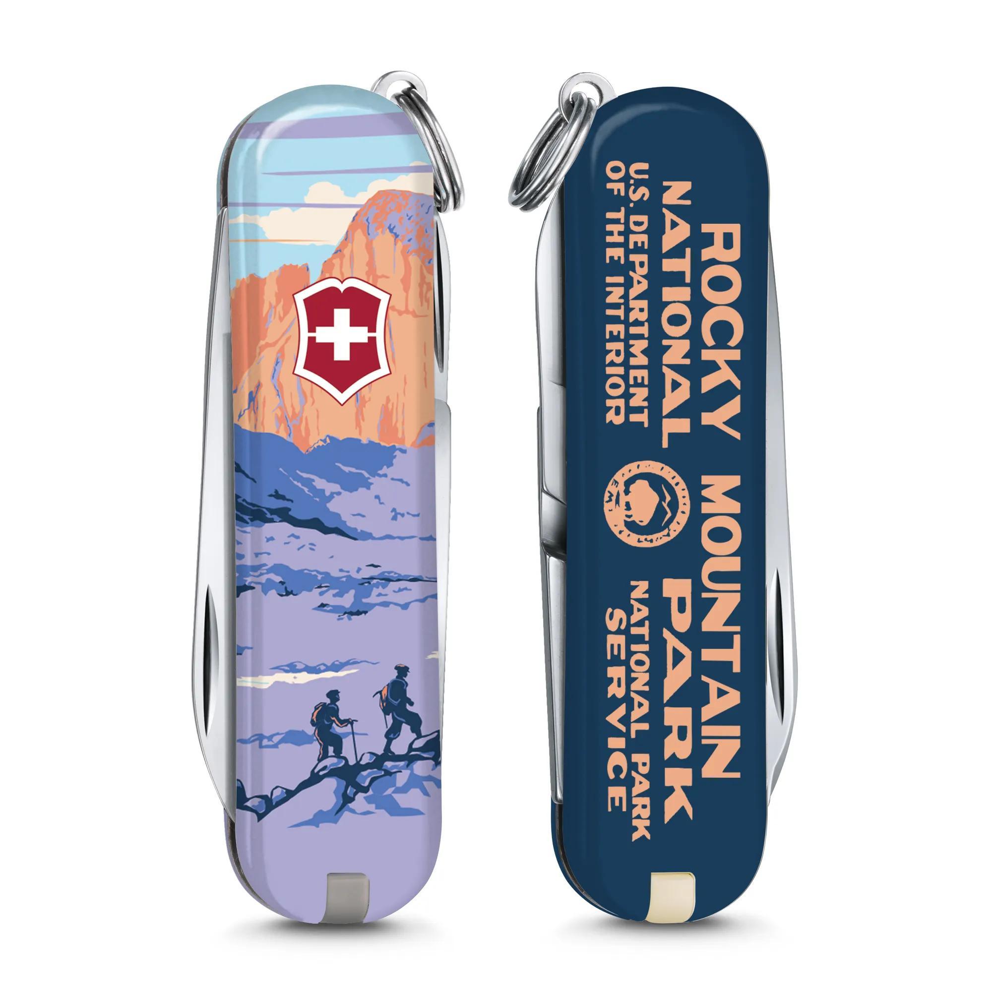 Victorinox Classic SD US National Park in Rocky Mountains