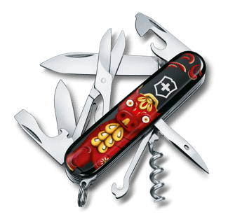 Victorinox Andean Crafts Pocket Knife in red - 1.3703-X14