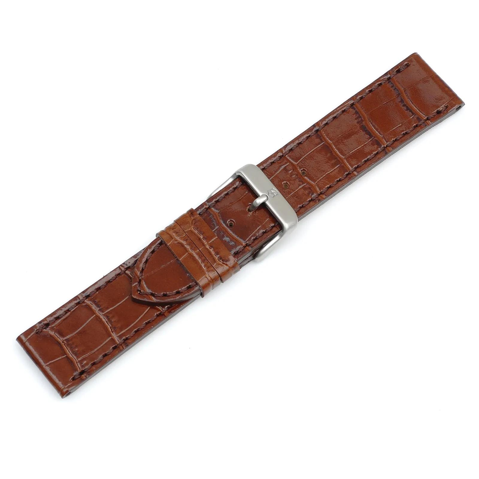 Chrono Classic Lady - Brown Leather Strap with buckle - 21 mm - 004146
