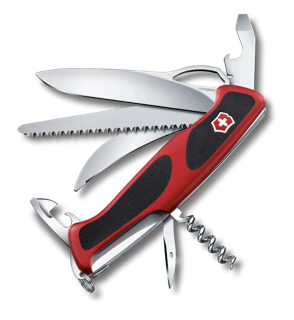 Victorinox Ranger 58 Hunter Grip in red/black - 0.9683.MC