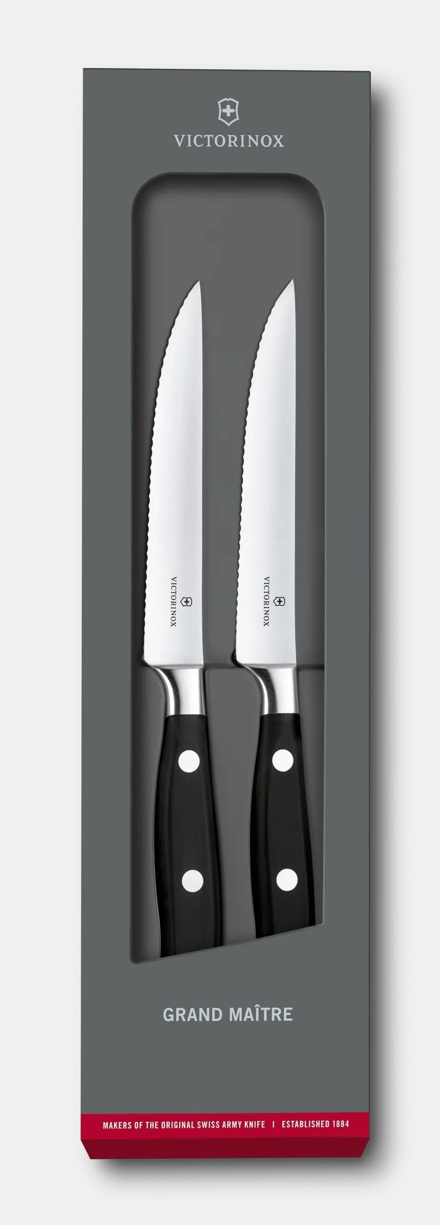 Grand Ma&icirc;tre Steak Knife Set, wavy edge 7.7242.2W
