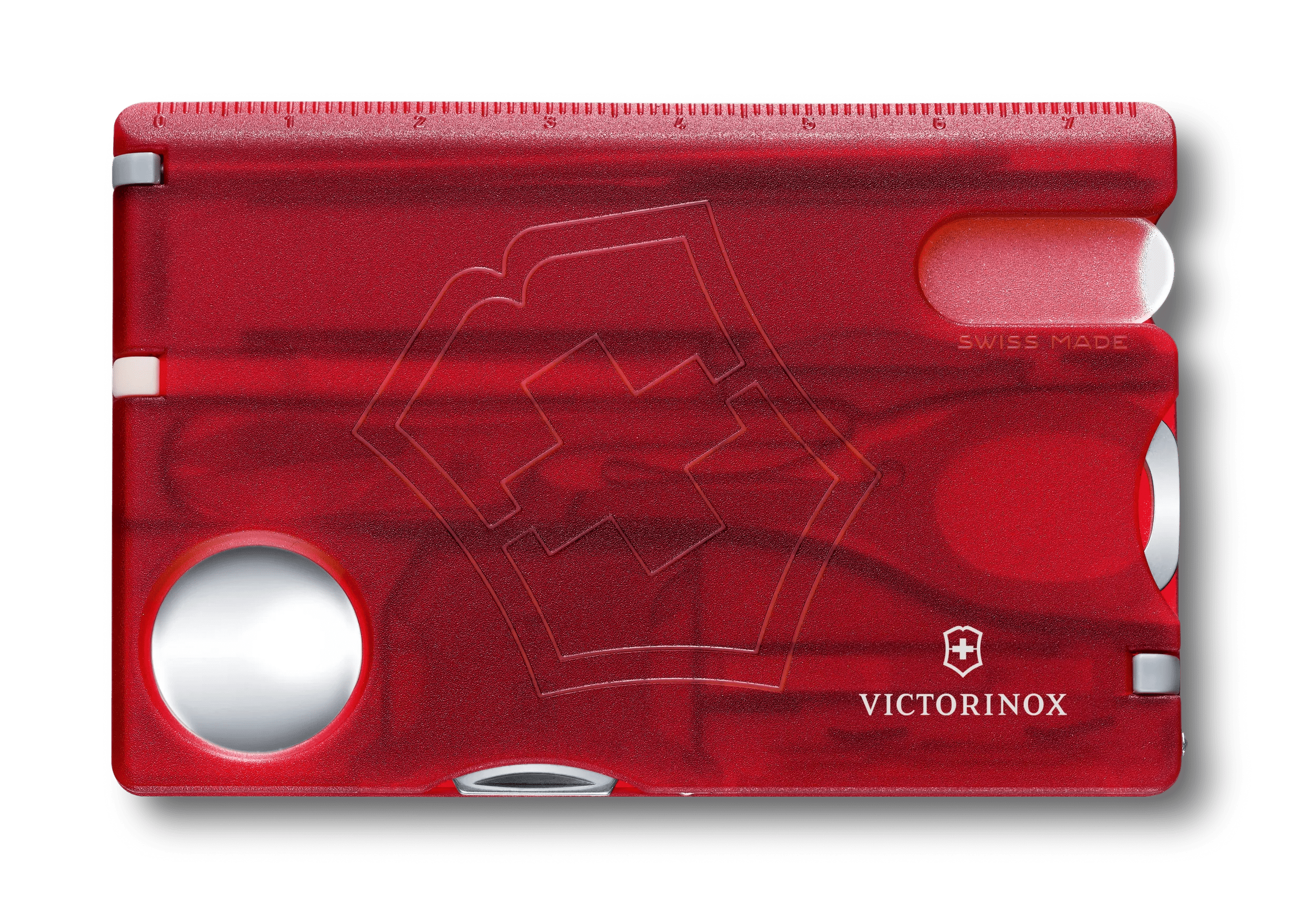Victorinox スイスカード ネイルケア レッド トランスペアレント