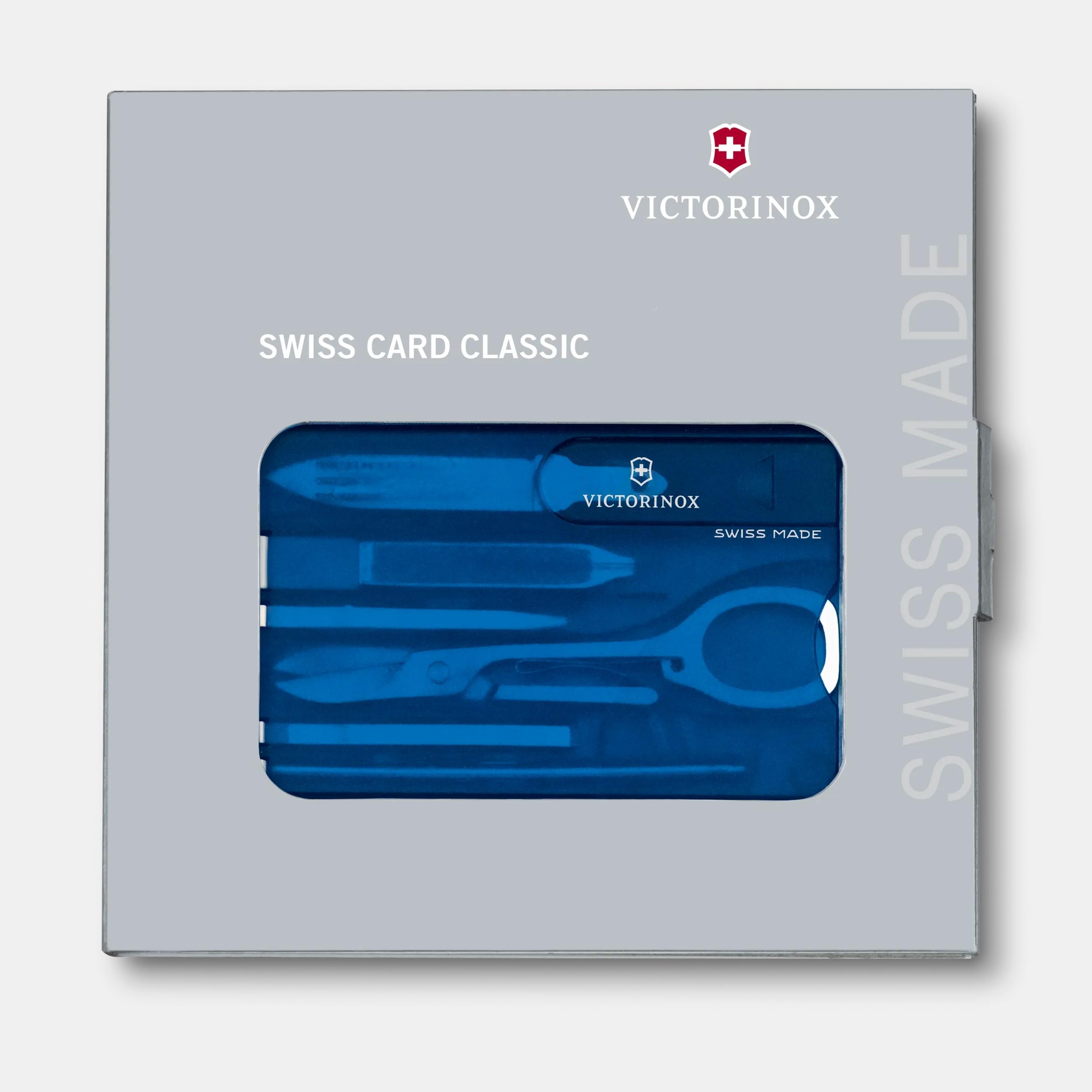 Victorinox Swiss Card Classic in blue transparent - 0.7122.T2