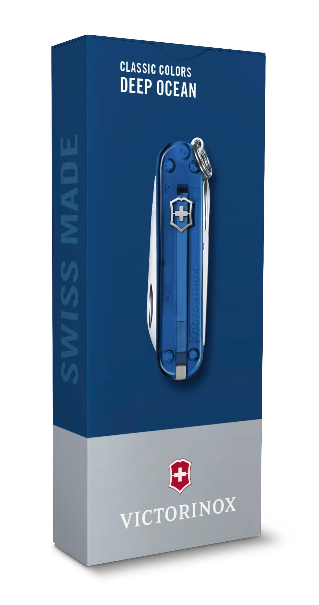 ●3-DEEP Victorinox Classic SD en Deep Ocean - 0.6223.T2G