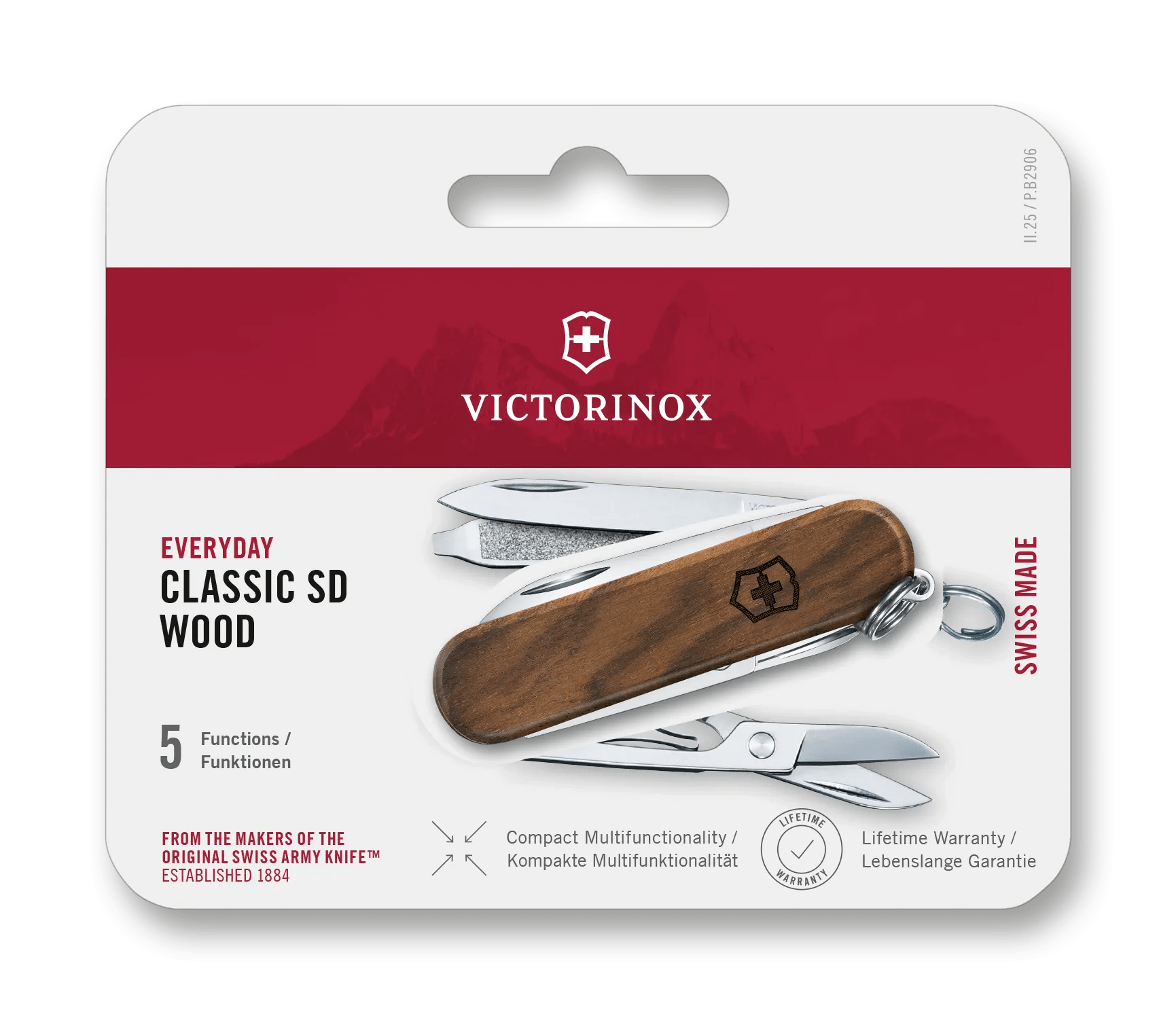 Victorinox クラシック SD ウッド ウォールナットウッド - 0.6221.63