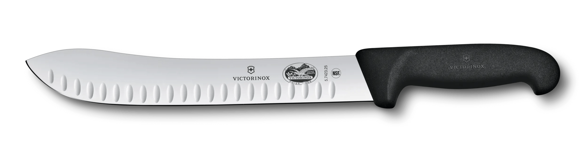 Victorinox Fibrox Butcher Knife, 25 cm in Black - 5.7423.25B