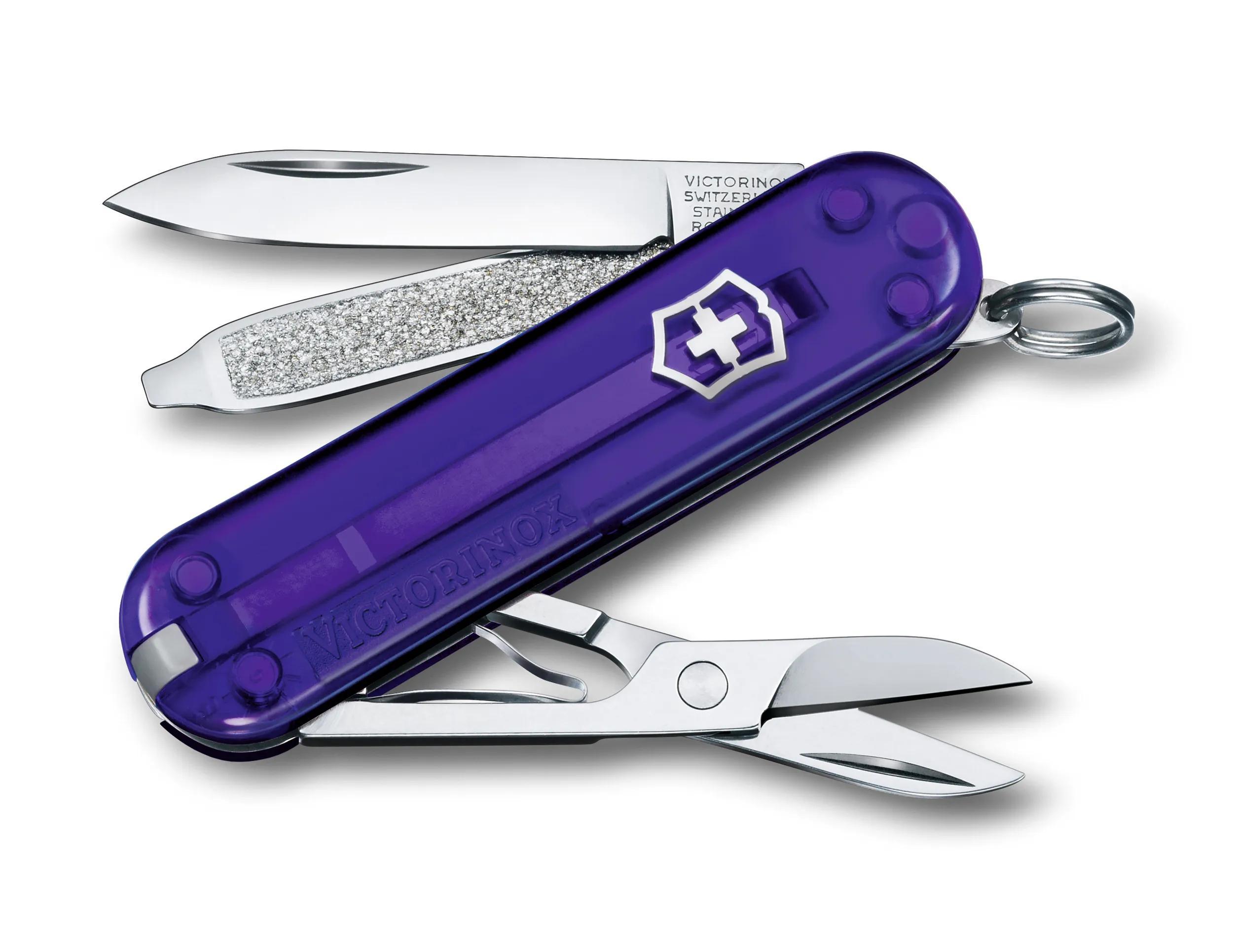 Solo G3 swisspoint② Victorinox Classic SD Transparent in Persian Indigo - 0.6223.T29G