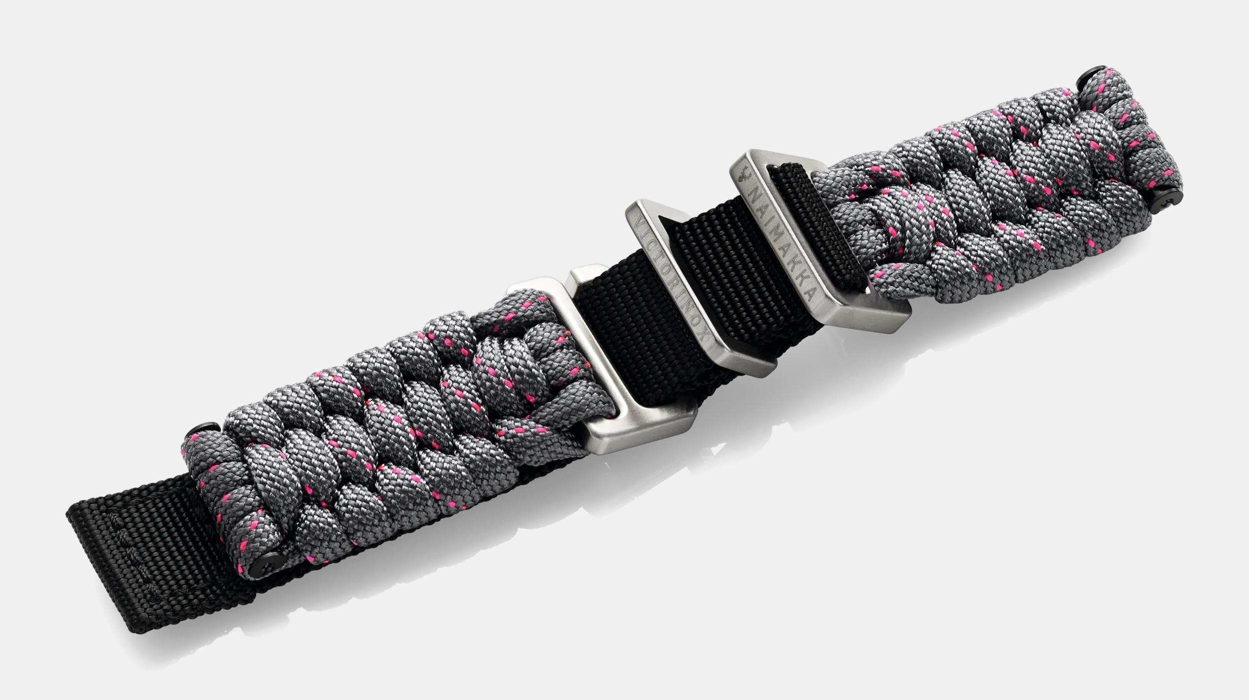 Grey paracord strap with buckle - 005502