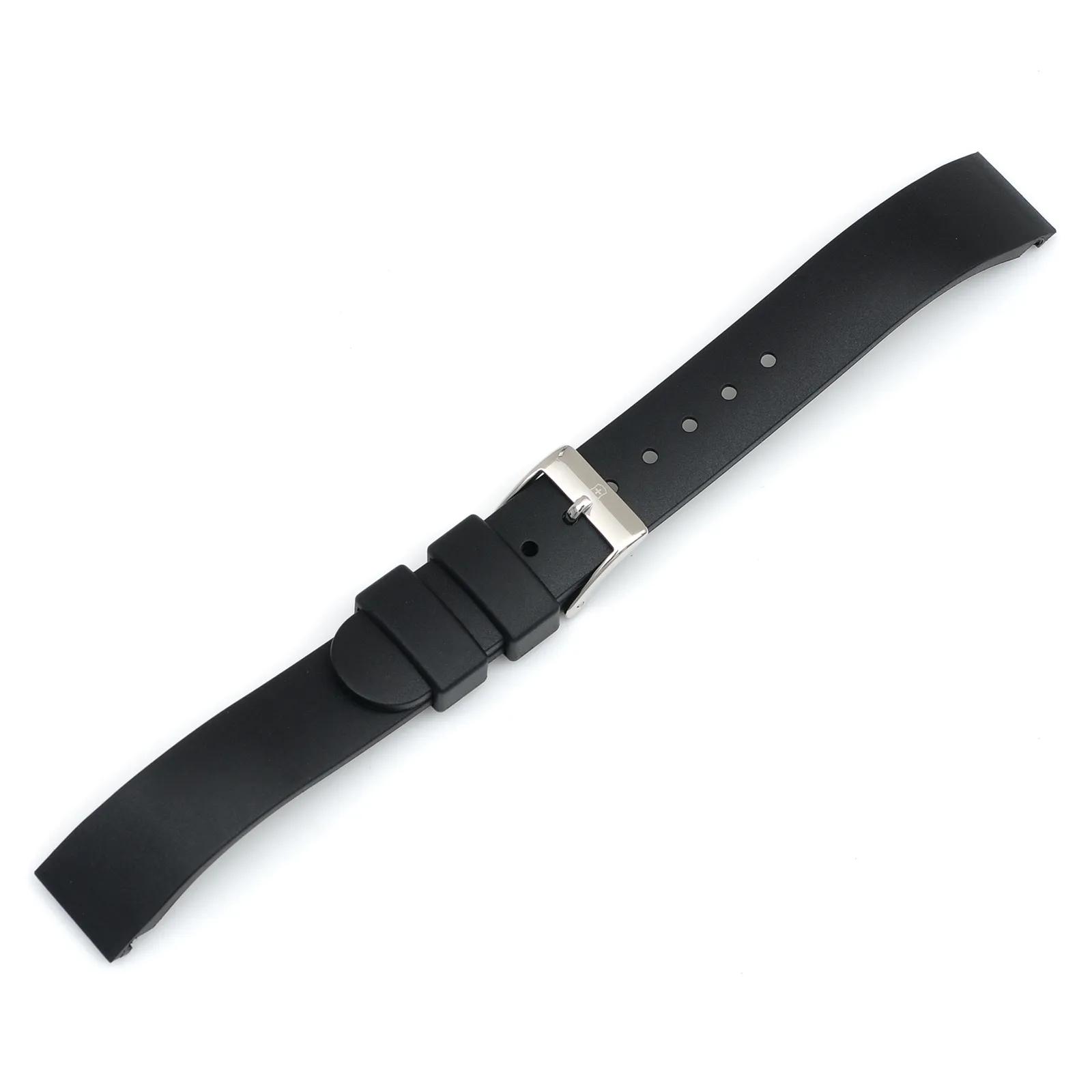 Alliance Rectangle - Black Synthetic Strap with Buckle - 000642