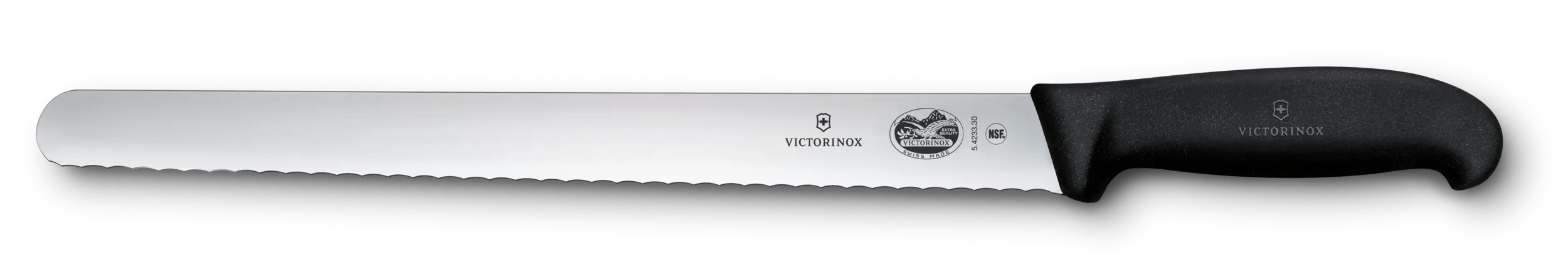 Victorinox Fibrox Slicing Knife, 30 cm in Black - 5.4233.30B