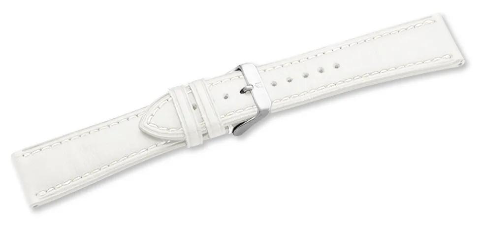 Leather strap white with buckle Chrono Classic Lady - 003442.1