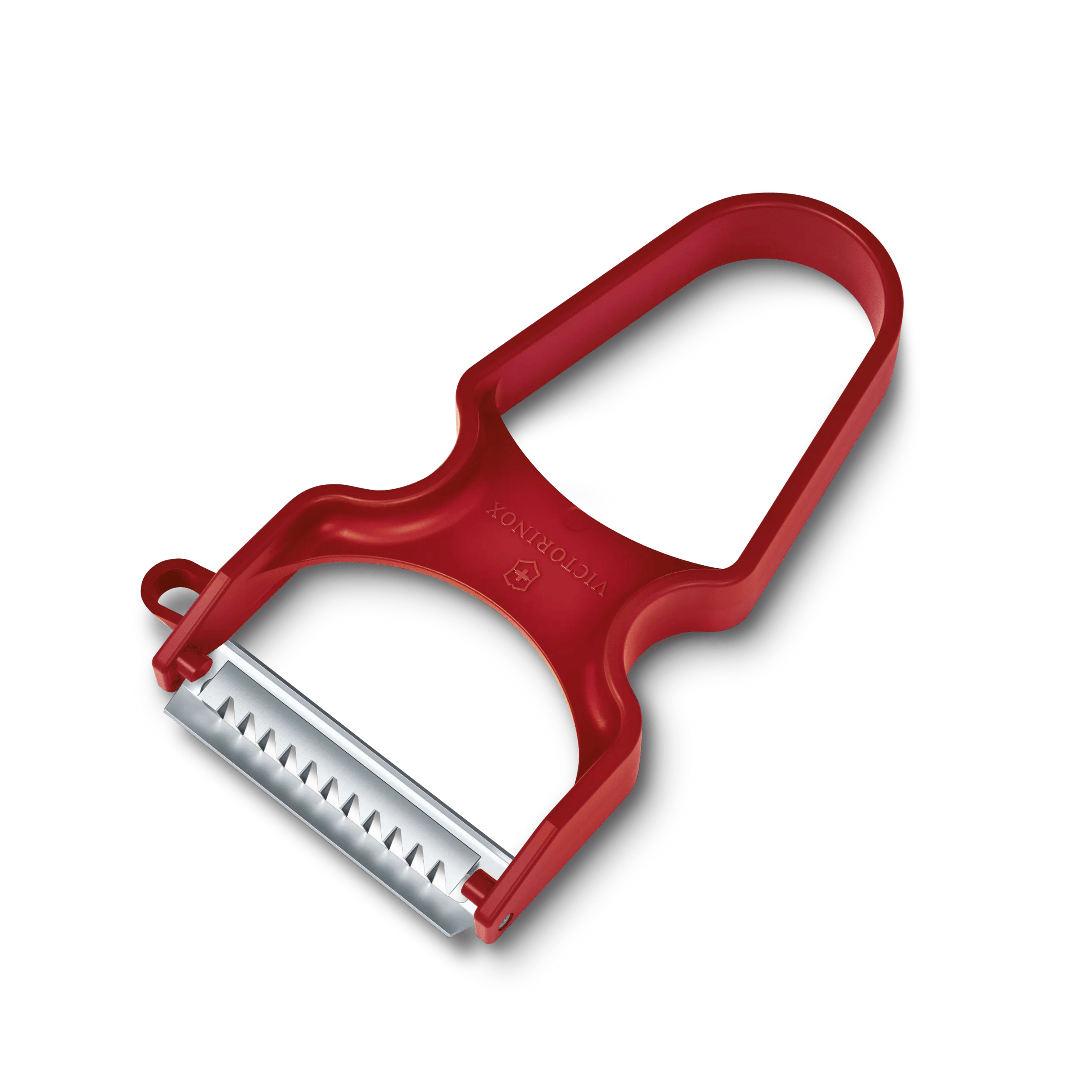 Éplucheur Victorinox Iota - Lame Dentelée, Double Tranchant, Rouge, Swiss Made