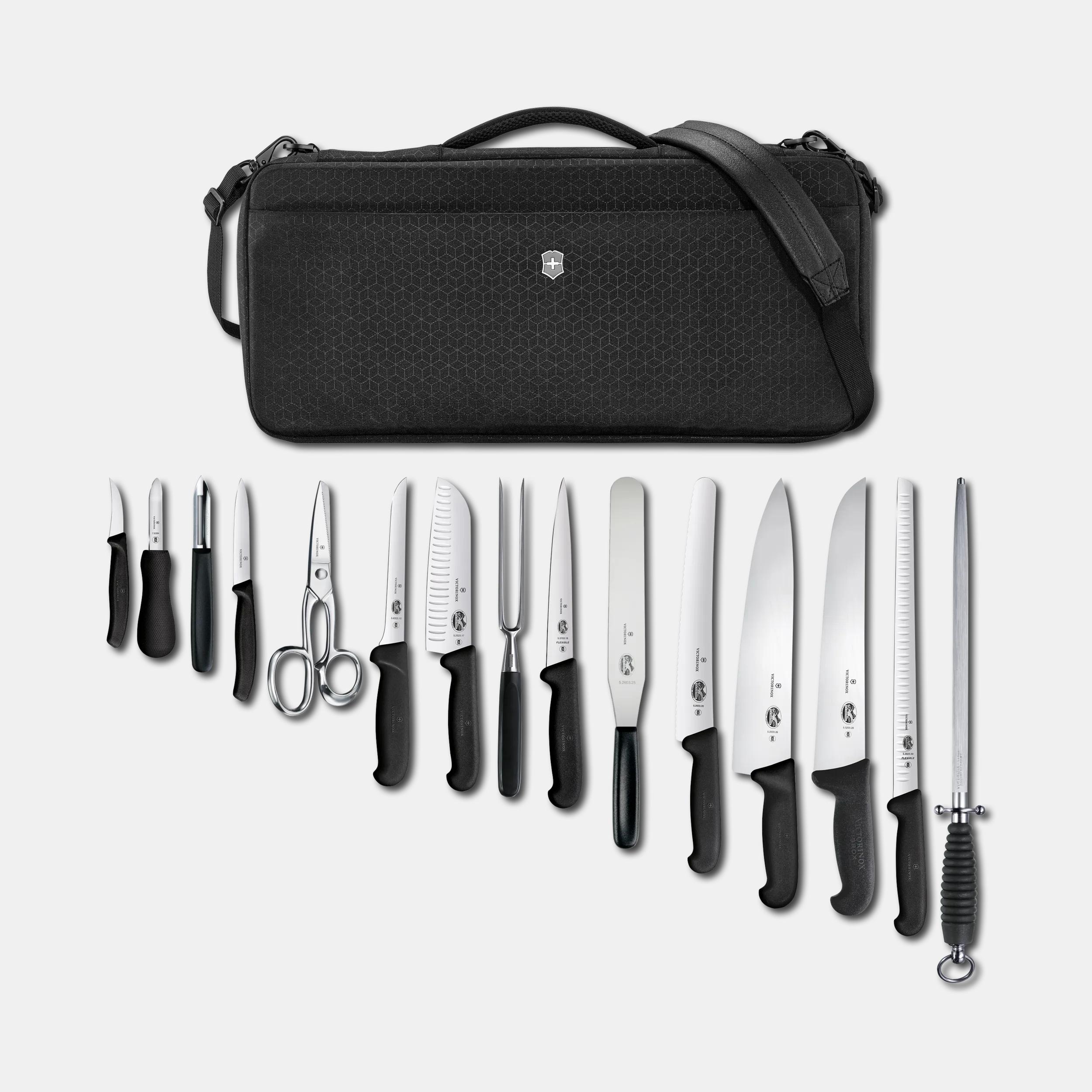 Victorinox Chef's Knife Folder Set, 30 cm in Black - 5.4963
