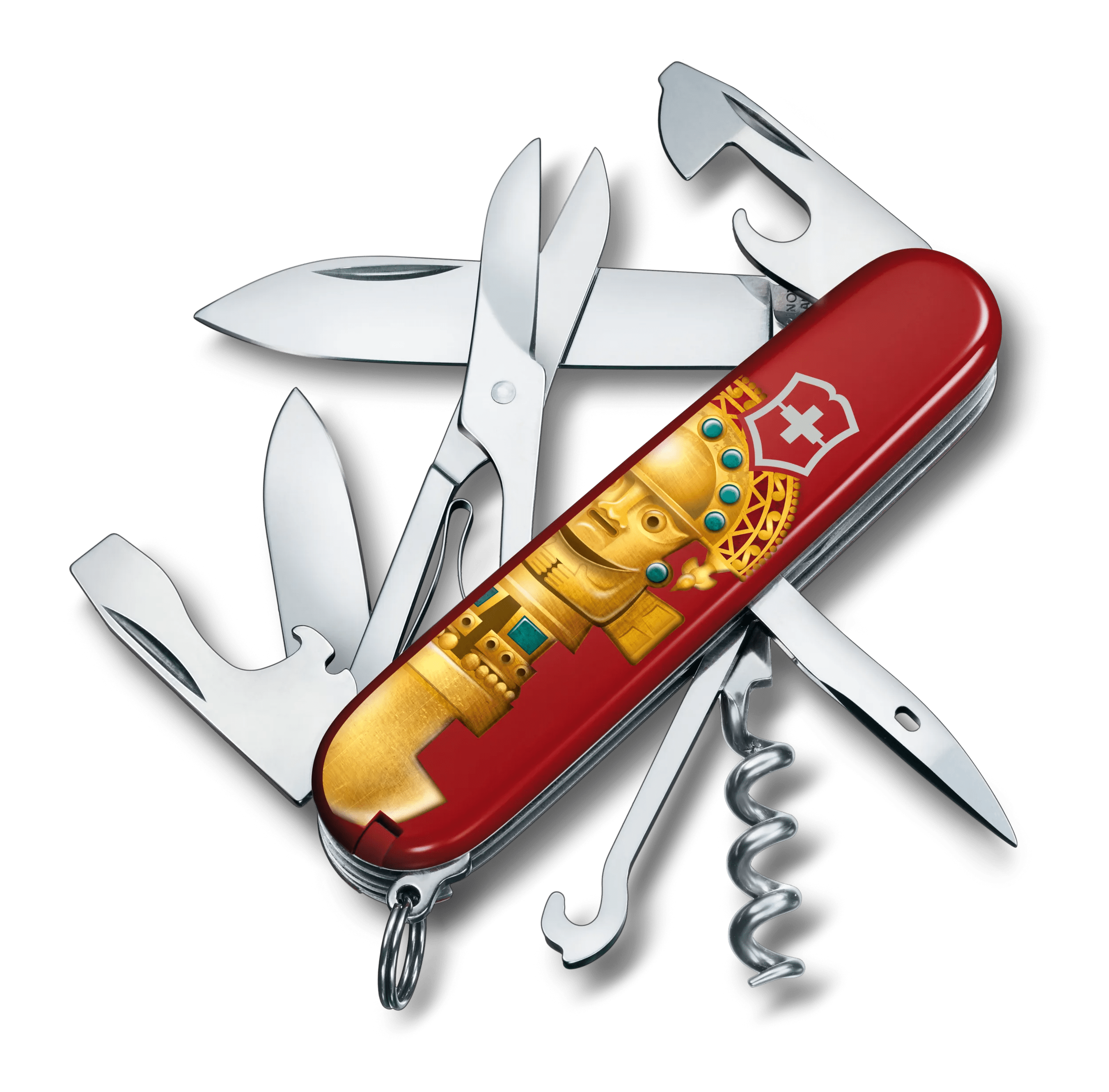 Victorinox Andean Crafts Pocket Knife in red - 1.3703-X14