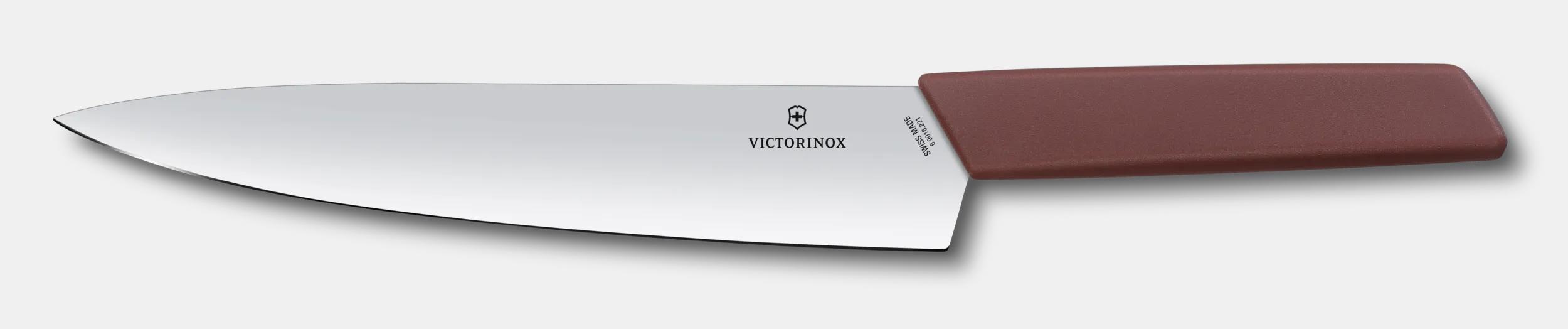 Victorinox スイスモダン シェフナイフ, 22 cm grape-red - 6.9016.221B