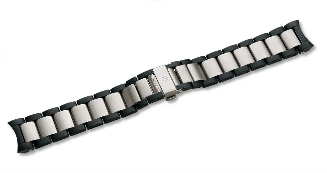 Alpnach - Stainless Steel/Black PVD Bracelet with Clasp - 003278