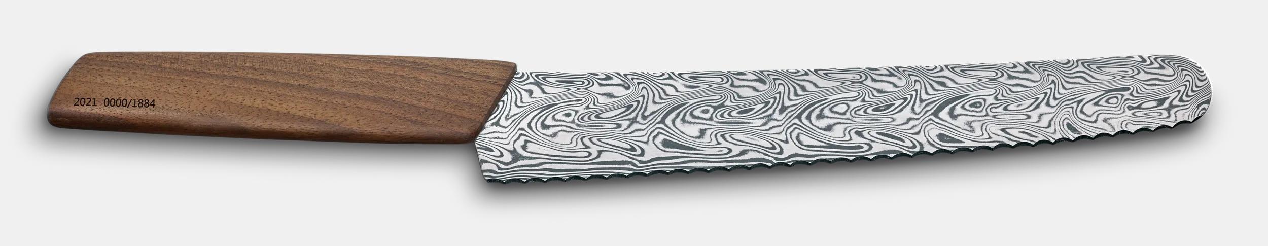 Couteau &agrave; pain et pour p&acirc;tissiers Swiss Modern Damast Limited Edition&nbsp;2021, 22 cm - 6.9070.22WJ21