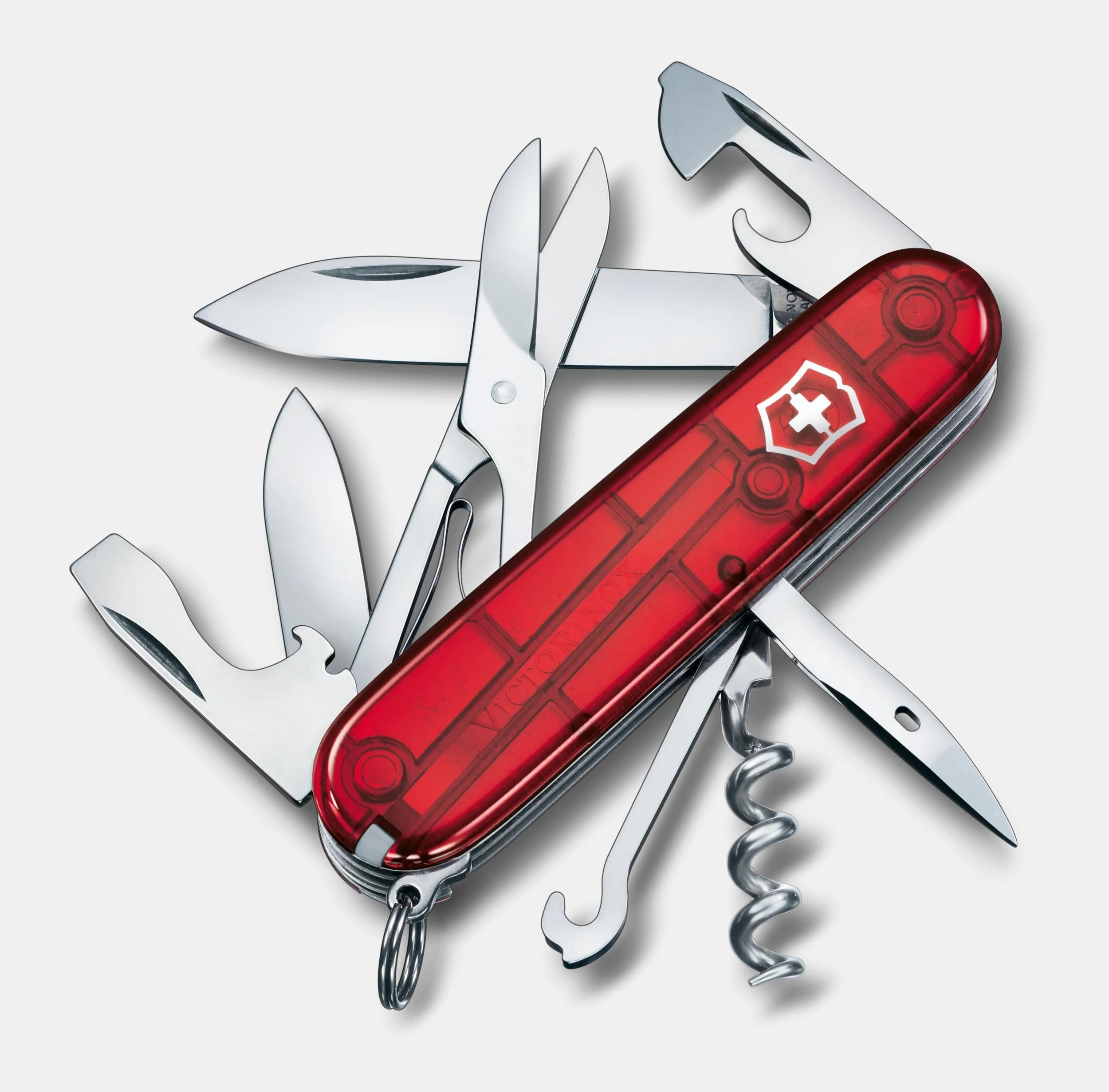 Victorinox Climber in red transparent - 1.3703.T