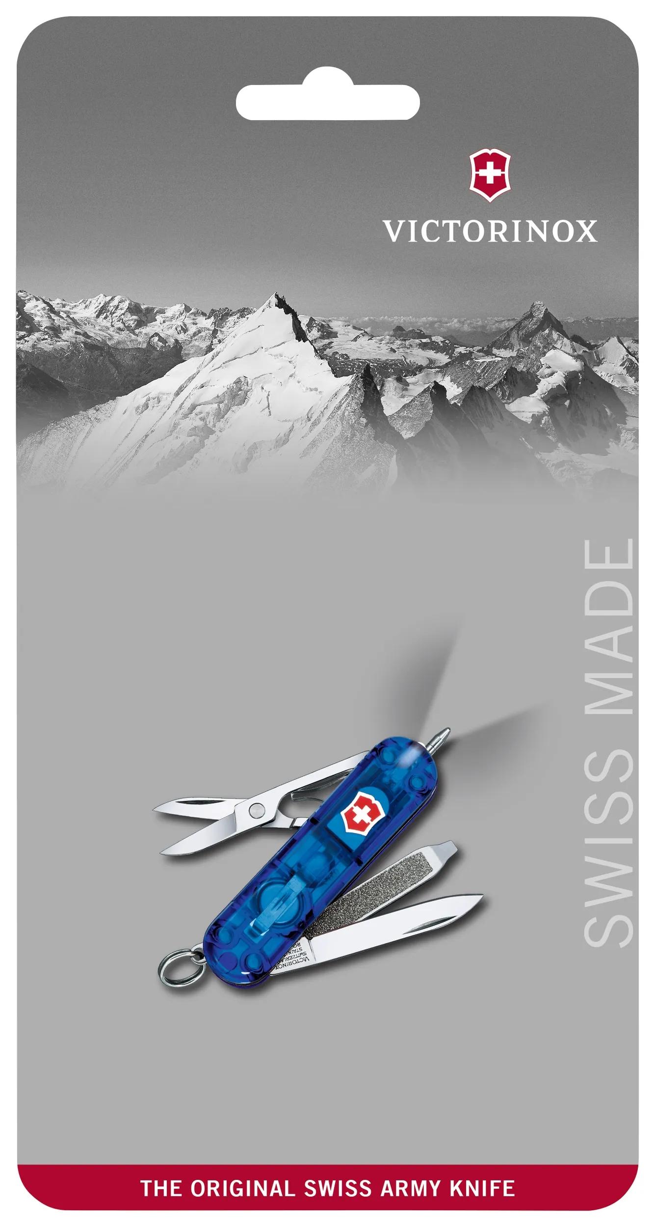 Couteau Multifonction Victorinox Swiss Avec Lampe LED - Bleu - Occasion
