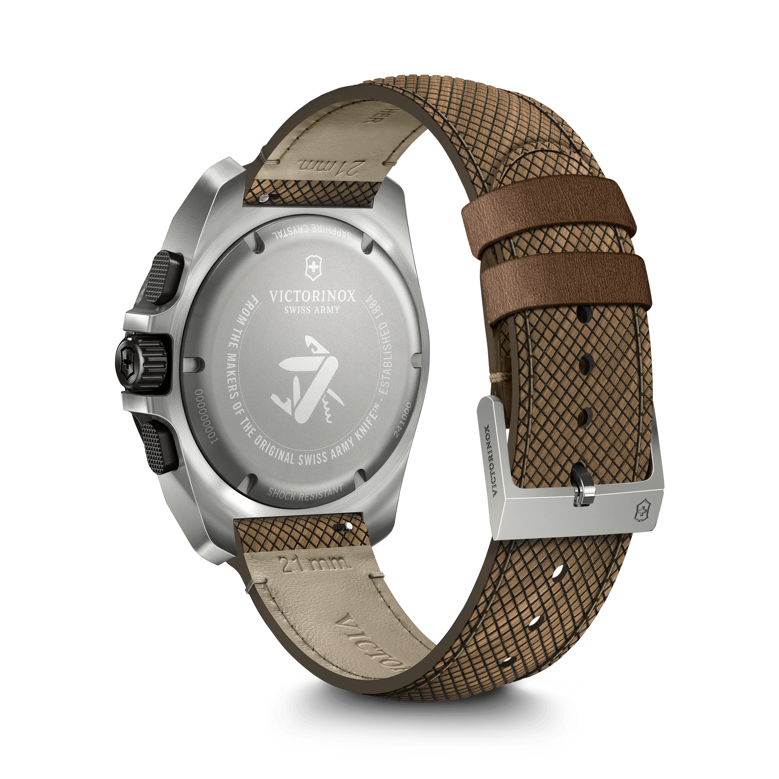 【希少】Victorinox Swiss Army ブラウンクロノグラフ WAT_241988-1_BA
