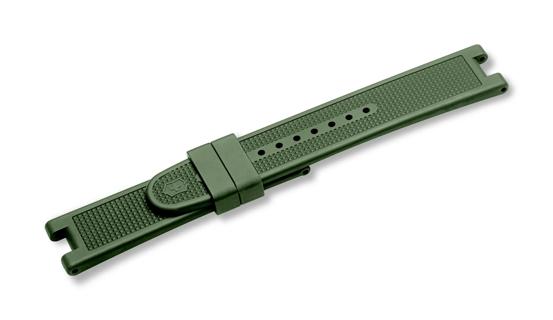 Victorinox Black leather strap with buckle in Black leather strap