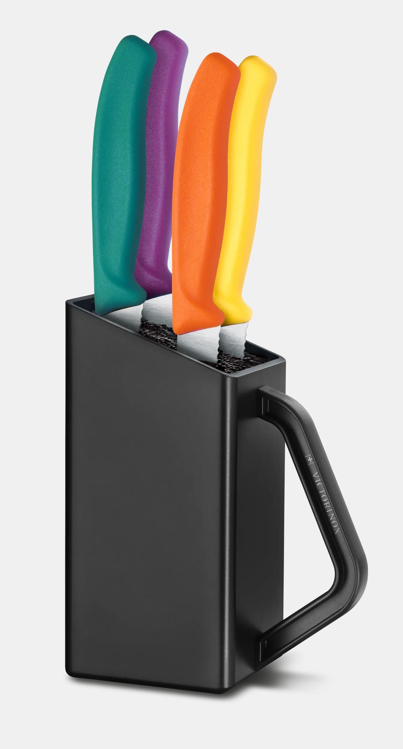 Swiss Classic Steak and Pizza Knife Block, 5 Pieces - 6.7126.4C1