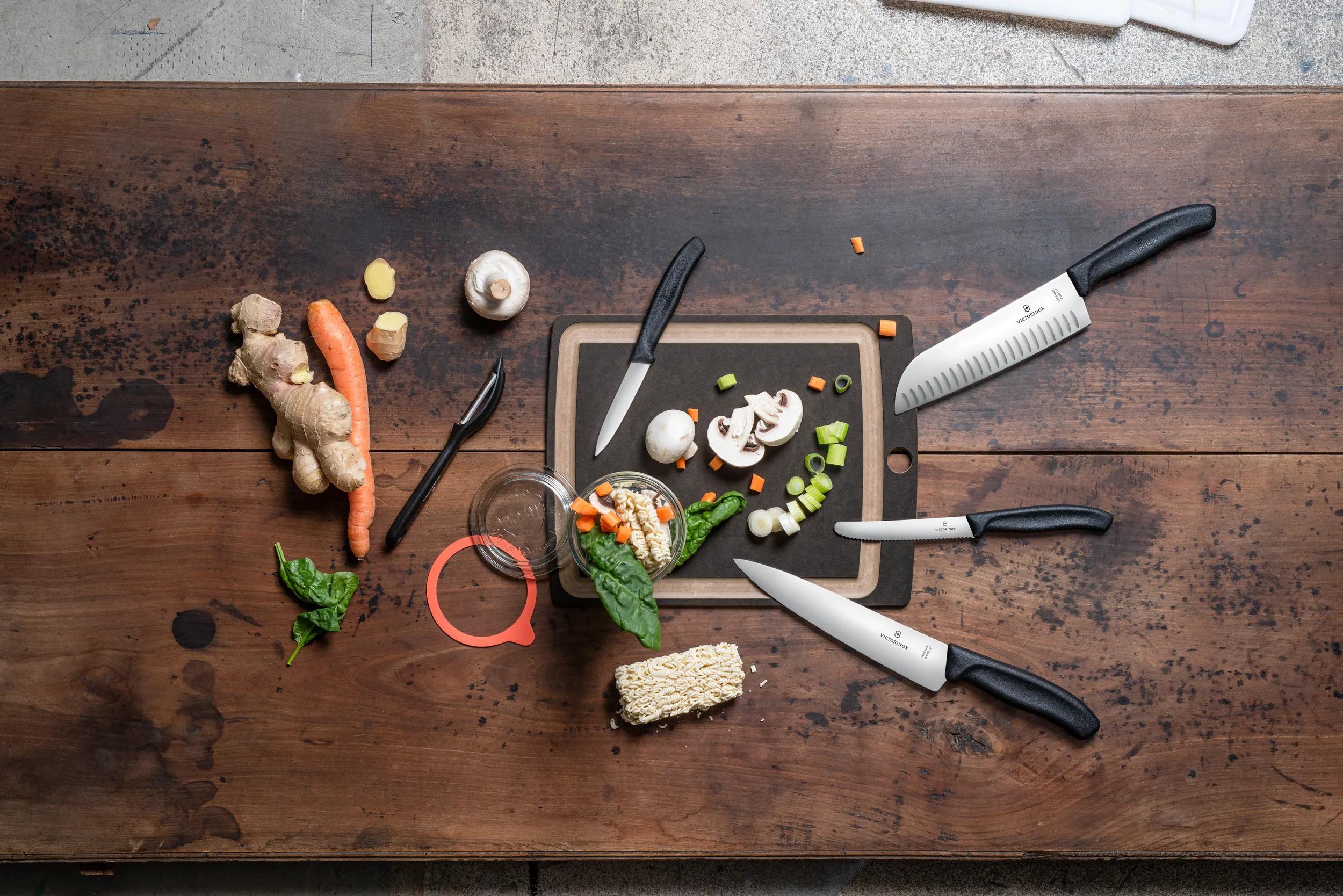 Victorinox 包丁 12本セット VICTORINOX ビクトリノックス 公式 三徳包丁 溝付 ブレード17cm