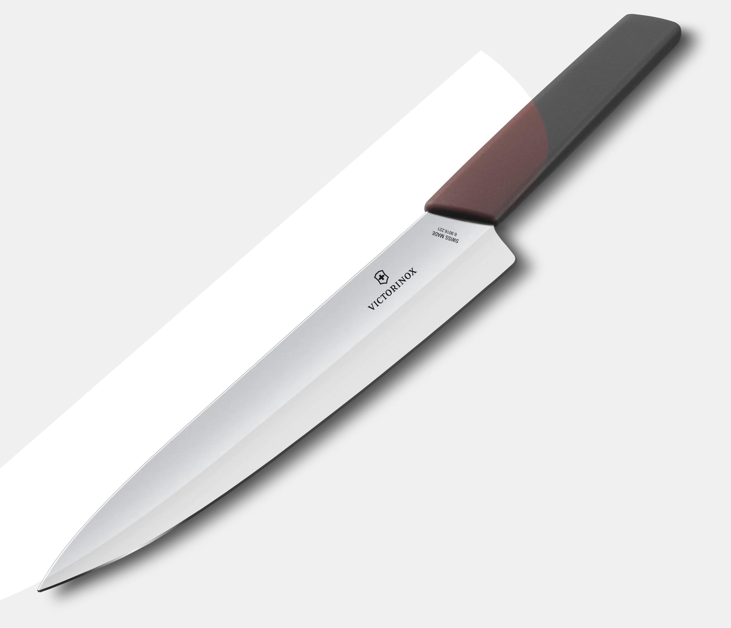 Victorinox スイスモダン シェフナイフ, 22 cm grape-red - 6.9016.221B