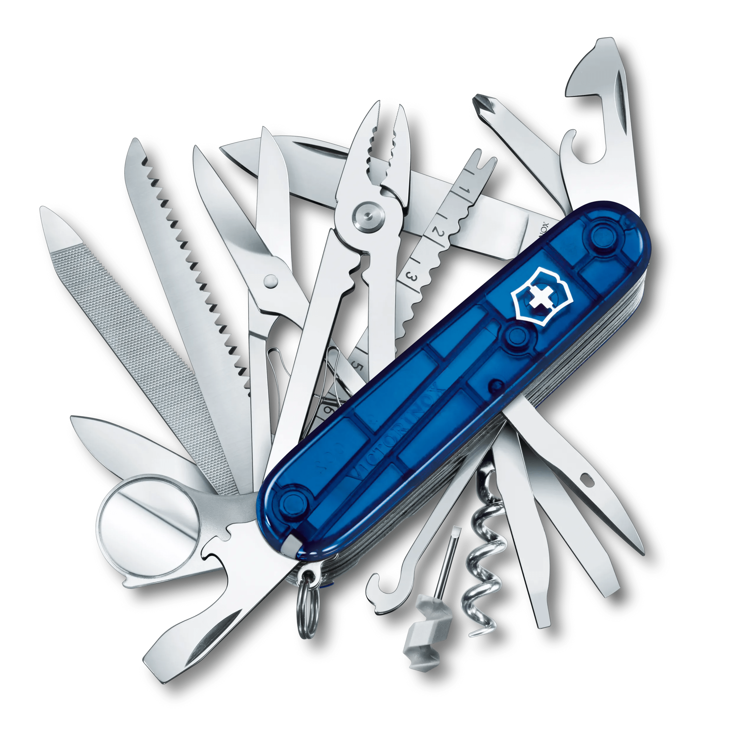 Victorinox Swiss Champ in blue transparent - 1.6795.T2