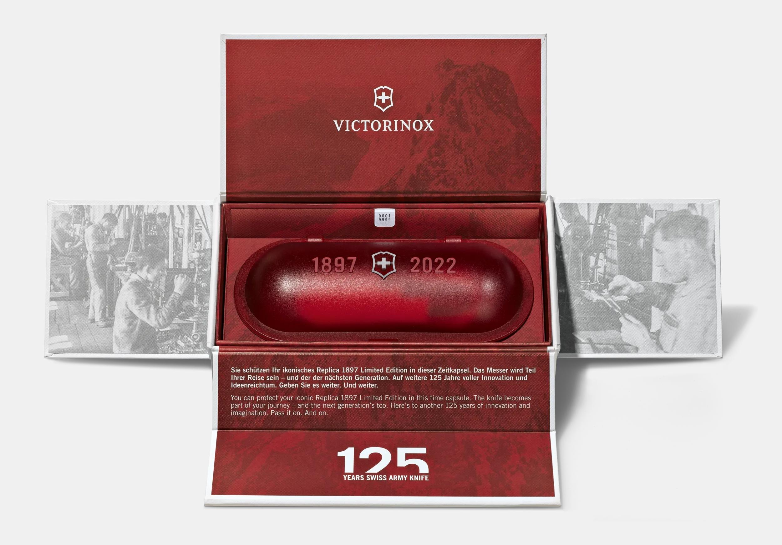 Victorinox Replica 1897 Limited Edition in Red, vulcanized fibre 