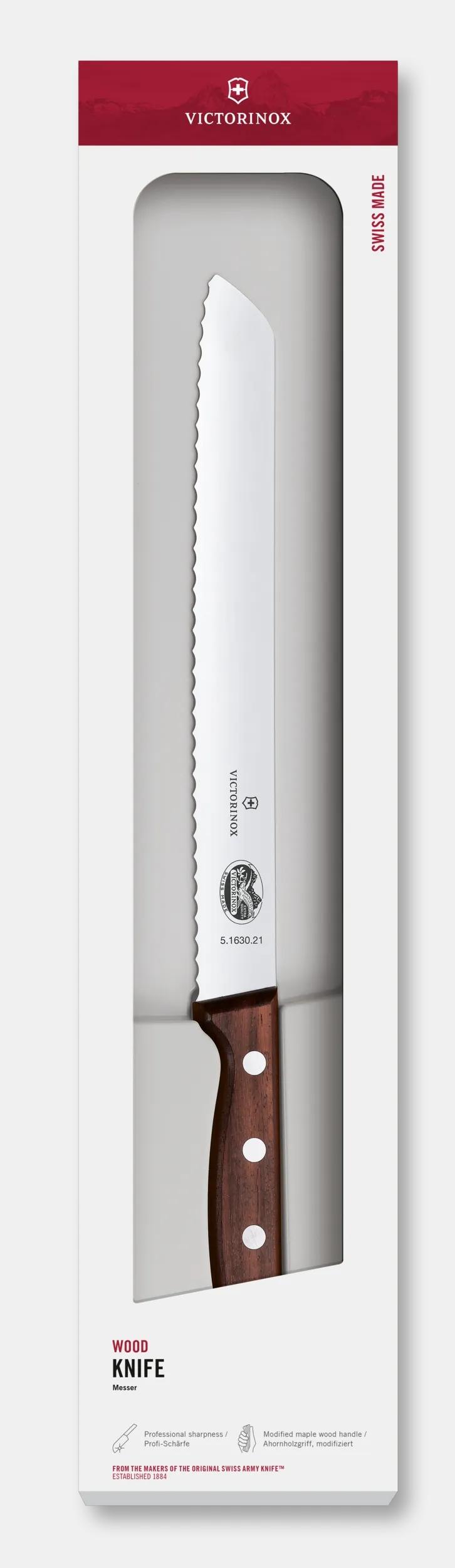 Wood Bread Knife 5.1630.21G